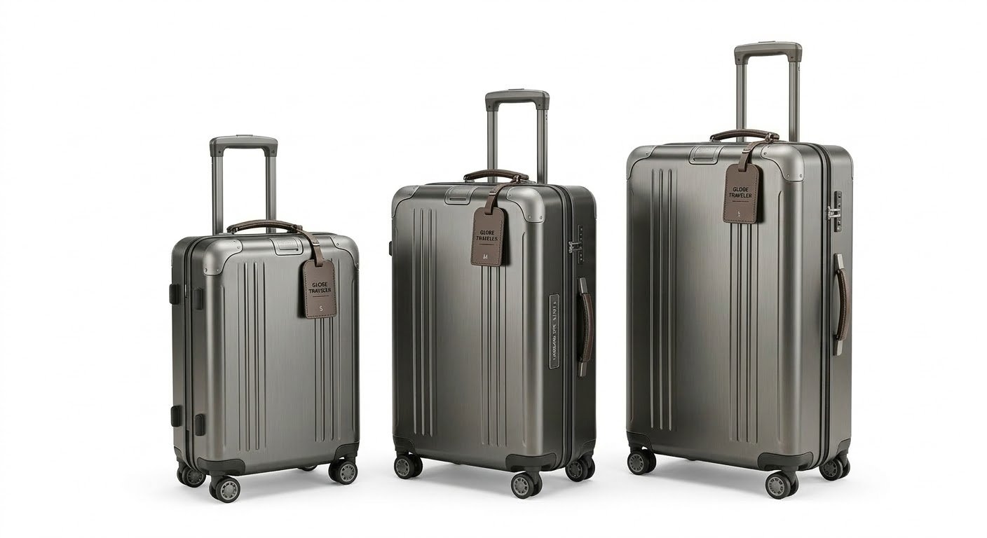 Ascent Series: 3-Piece Premium Hard-Shell Luggage Set